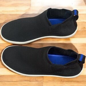 Rothy's Black and Blue Men's Slip-On Loafers